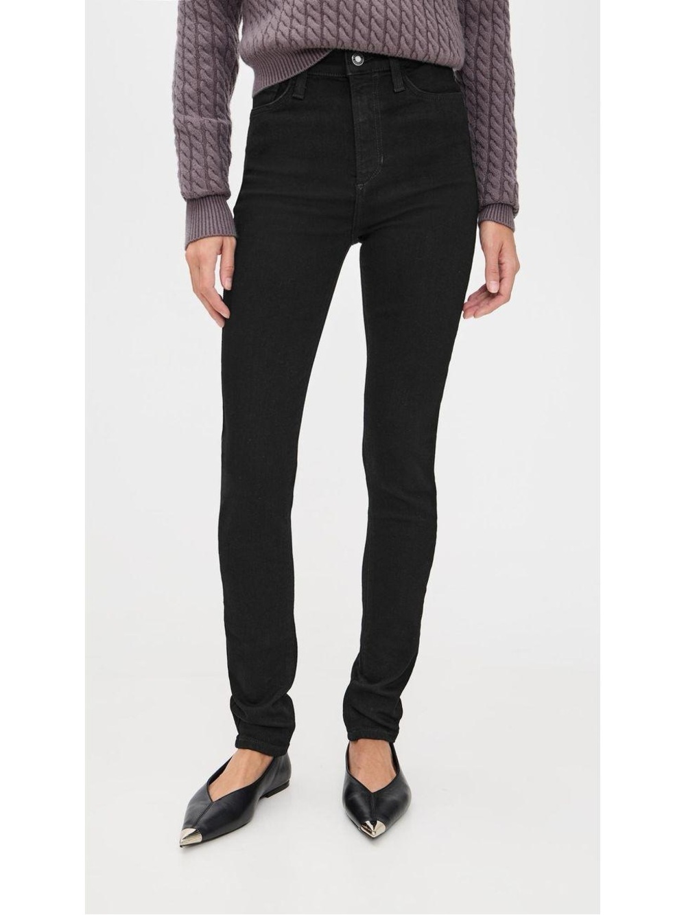Favorite Daughter The Sara Super High Rise Skinny Jeans Size 32 NWT Black